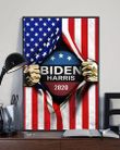 Biden Harris 2020 Flags Inside American Flag Poster Joe Biden For President 2020