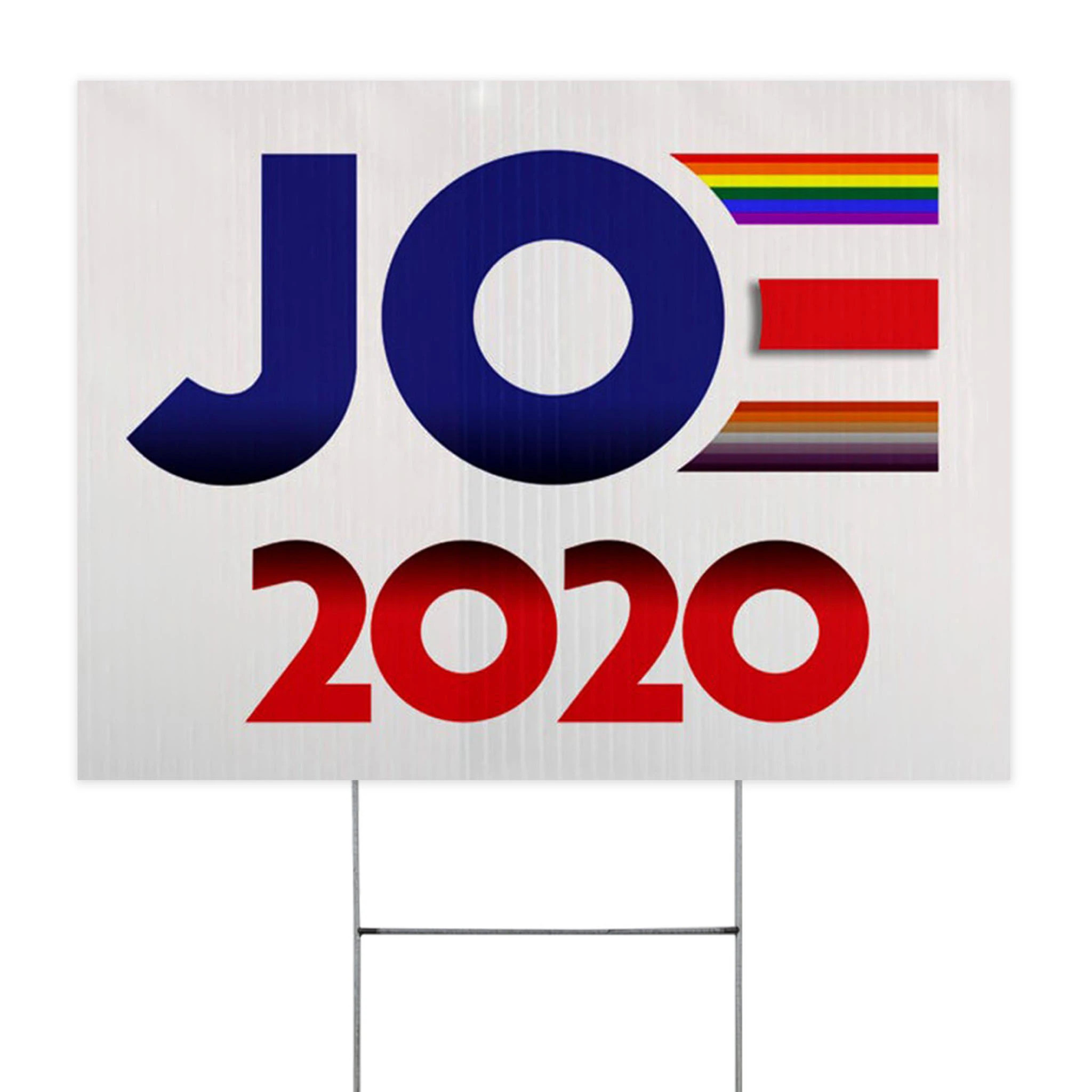 Joe Biden 2020 Yard Sign LGBT Support Biden For President Vote Biden Law Sign Anti Trump Sign