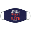 I Can't Breathe Just For Floyd Face Masks - Black Lives Matter Cloth Face Masks Protest
