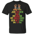 Juneteenth Shirt No Justice No Peace T-Shirt Justice For George