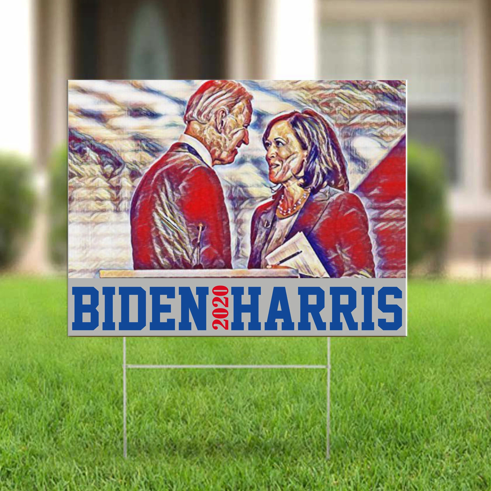 Biden Harris 2020 Yard Sign Nasty Woman Biden Run For President Liberal Voter Go On For Joe