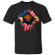Arizona Heartbeat Inside American Flag T-Shirt Arizona Pride Patriotic Tee Shirts