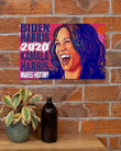Biden Harris 2020 Kamala Harris Makes History Poster Home Decor Vote Nasty Black Women Merch
