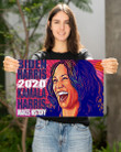 Biden Harris 2020 Kamala Harris Makes History Poster Home Decor Vote Nasty Black Women Merch