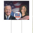 Joe Biden Harris 2020 Yard Sign And American Flag Biden For President