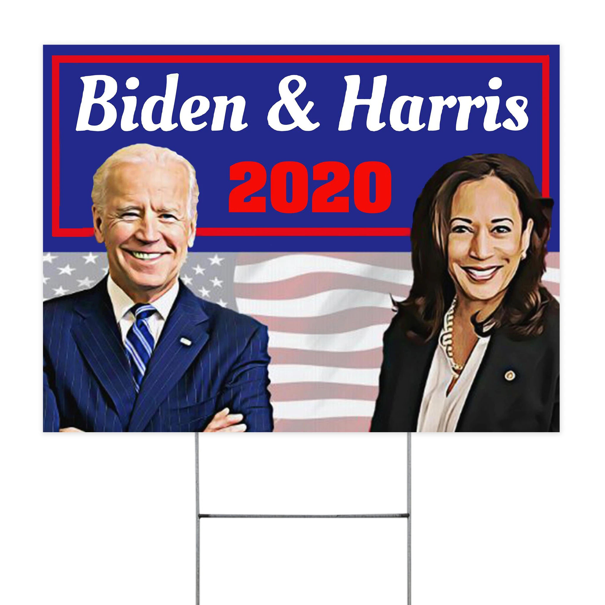 Biden Harris 2020 Yard Sign Vote Nasty Woman Kamala Harris Joe Biden Merch Political Campaign