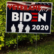 Veterans For Biden 2020 Yard Sign Patriotic Support Biden For American President Decor Lawn