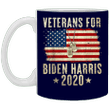 Veterans For Biden Harris 2020 American Flag Old Retro Mug Patriotic Vote Blue Biden Campaign