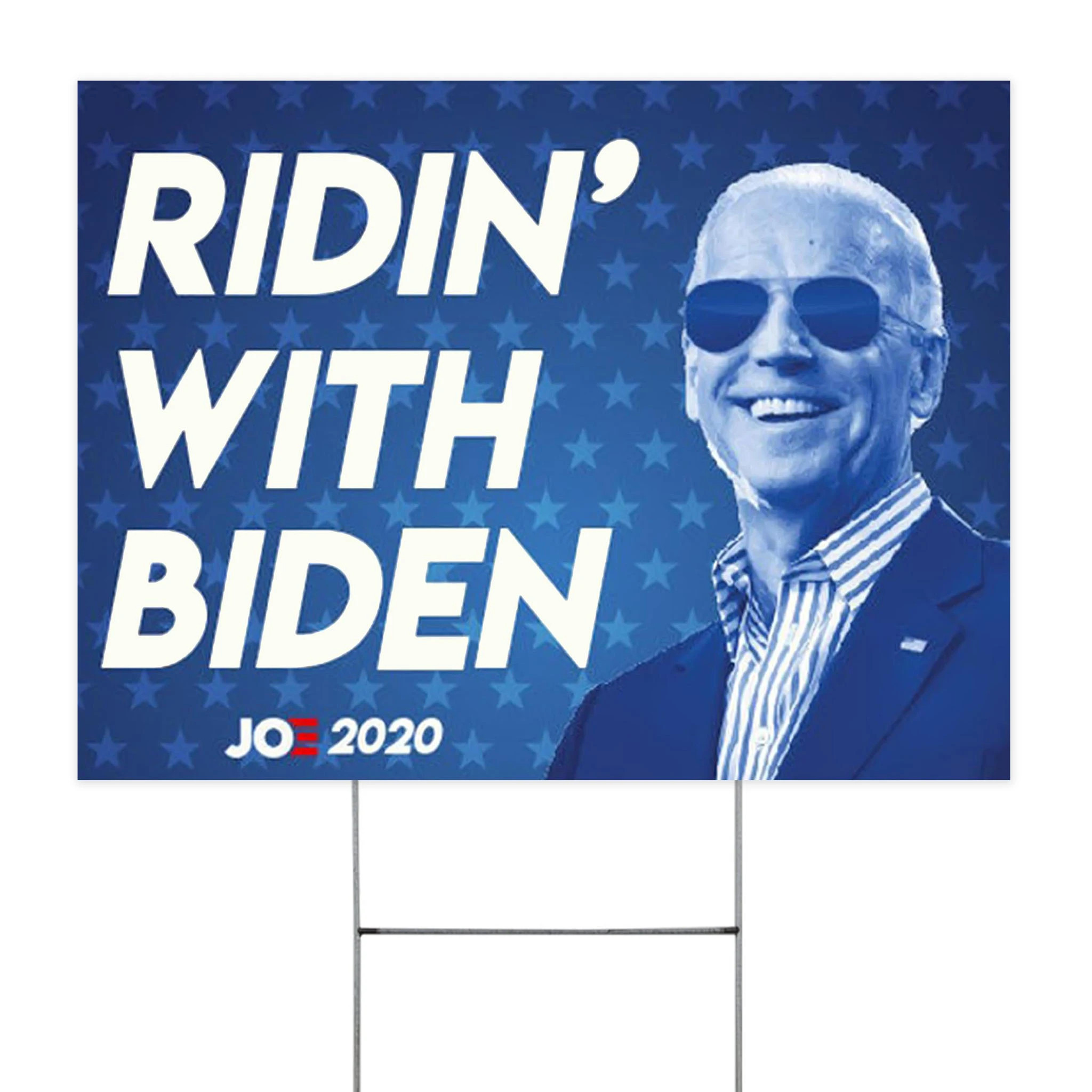 Ridin With Biden Joe 2020 Yard Sign Support Biden Campaign Election Sign Presidential Debate
