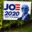 Joe 2020 Ridin With Biden Yard Sign Funny Cool Biden Shades Vote Biden For American President
