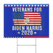 Veterans For Biden Harris 2020 U.S Flag Yard Sign Liberal Voters Biden Victory Fund Campaign