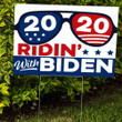 2020 Ridin's With Biden Sunglass Yard Sign Funny Political Campaign Biden Harris For President - Pfyshop.com