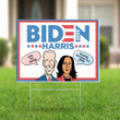 Biden Harris Yard Sign Vote For Change Funny Political Sign Nasty Woman Biden For President