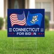 Connecticut For Biden Yard Sign Political Campaign For Biden Harris Merch Official 2021