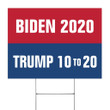Joe Biden 2020 Trump 10 to 20 Yard Sign President 2020 Elections Political Campaign Lawn Sign