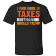 I Pay More In Taxes Than Donald Trump Vintage Shirt Joe Biden Campaign Merchandise Anti Trump
