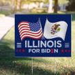 Illinois For Biden 2024 Lawn Sign For Early Voting Illinois Biden 2020 Trump 10 To 20 Yard Sign