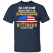 Vets Against Trump All Gave Some Some Gave All One Had Bone Spurs T-Shirt Trump Nope Sign