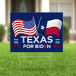 Texas For Biden Yard Sign For Early Voting Texas For Biden 2024 Republican Party Voting Biden
