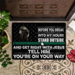 Thin Green Line Before You Break Into My House Doormat Decorative Military Gift For Soldiers
