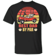 Best Dad By Par Shirt Golf Vintage Shirt Design Funny Gift For Fathers Day Gift For Golf Lover
