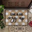 Come In And Cozy Up Doormat Holiday Door Mat Welcome Christmas Mat Cute Welcome Mat