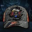 Army Veteran Hat 3D Print Patriotic Eagle American Flag U.S Army Veteran Cap Retired Gift
