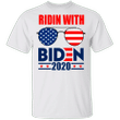 Riding With Biden 2020 Shirt Biden Harris Shirt American Flag Ornament Joe Biden T-Shirt