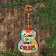 Coat Of Many Colors Ornament Guitar Christmas Ornament Cute Ornament For Christmas Tree Gift