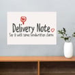 Delivery Note Say It With Some Handwritten Charm Poster For Girls Room Bedroom Wall Decorating