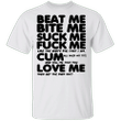 Kourtney Kardashian Shirt Beat Me Bite Me Shirt - Pfyshop.com