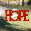 Hope With Christmas Angel Yard Sign Merry Christmas Lawn Sign Xmas Party Front Yard Decor