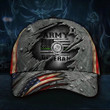 U.S Marine Army Veteran Hat 3D Print Vintage USA Flag Cap Patriotic Marine Veteran Gift