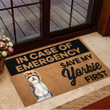 In Case Of Emergence Save My Yorkie First Doormat Home Decor Funny Doormats For Dog Lovers