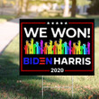 Biden Harris Yard Sign We Won Biden Harris 2020 President Joe Biden Sign For Lawn Outdoor