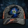 Maine Flag Hat 3D Printed USA Flag Vintage Men's Cap Proud State Maine Hat - Pfyshop.com