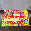 Good Vibes Only Doormat Bob Ross Mr Rogers Steve Irwin Indoor Outdoor Home Decor