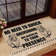 No Need To Knock Dachshund Has Alerted Us To Your Presence Doormat Funny House Decoration