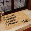 Keys Glasses Bottom Doormat Funny Outdoor Rugs Anti Slip Mat Fabulous Gifts And Home Decor Mockup