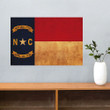 North Carolina State Flag Poster Old Retro NC Flag Independence Day Patriotic Wall Decor
