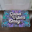 Good Vibes Only Doormat Bob Ross Yoga Mandala Indoor Outdoor Home Decor