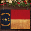 North Carolina State Flag Poster Old Retro NC Flag Independence Day Patriotic Wall Decor