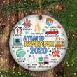 2020 Annual Event Christmas Ornament A Year To Remember Pandemic Quarantine Ornament Xmas Tree - Pfyshop.com