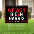 Biden Harris 2020 Yard Sign We Won Biden Harris Faith Over Fear Sign President Elect Joe Biden