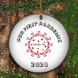 Our First Pandemic Ornament Our First Christmas Ornament 2020 Xmas Tree Decor Ideas 2020