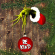 Green Hand Holding Be Kind Ornament For Outdoor Tree Ornament 2021 Christmas Ornament Decor