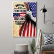 Jesus Christ And American Veterans Poster Home Decor Stores