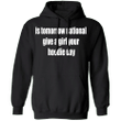 Is Tomorrow National Give A Girl A Hoodie Day Classic Black Hoodie Gift Idea