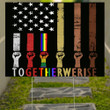 American Together We Rise Flag Juneteenth Be Kind Asl Flag Blm Patriotic Yard Sign