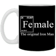 Female The Original Iron Man Mug Funny Mother's Day Mug Ideas Coffee Mug For Mom Gift - Pfyshop.com